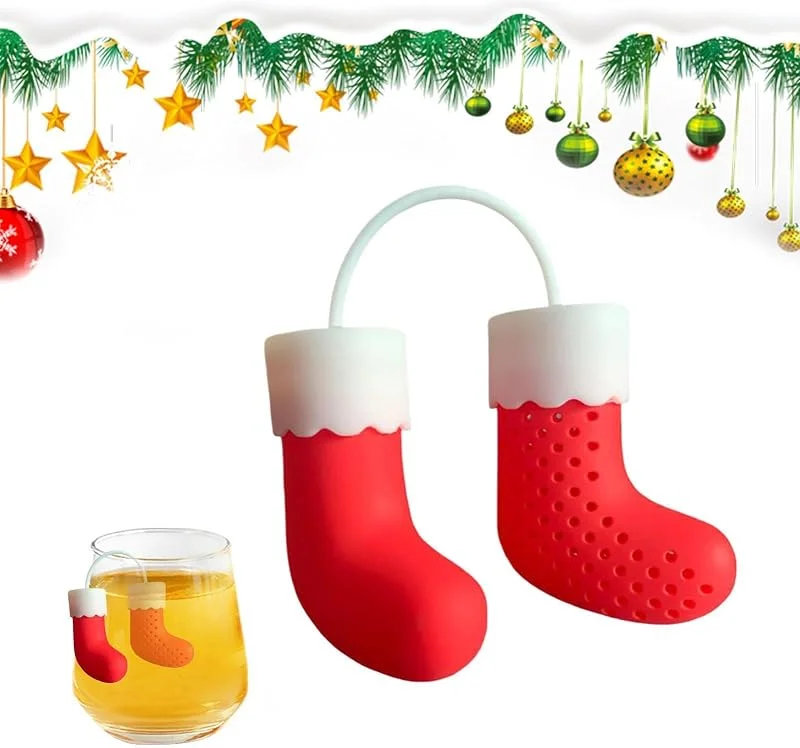Marke: Dtaigou Weihnachts-Teesieb-Set für lose Blätter Wiederverwendbare — Weihnachtsdeko