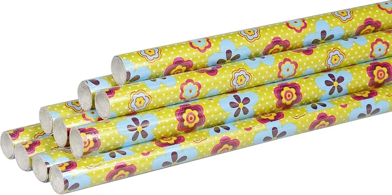 Besuche den Clairefontaine-Store Clairefontaine 211404AMZC 10 Rollen Geschenkpapier Alliance 2x0, 70m Grün — Geschenkverpackung