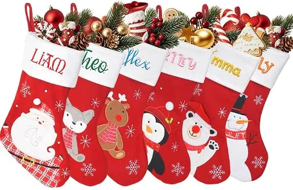 Besuche den toyofmine-Store Personalisierter Weihnachtsstrumpf mit Haustiernamen — Weihnachtsdeko