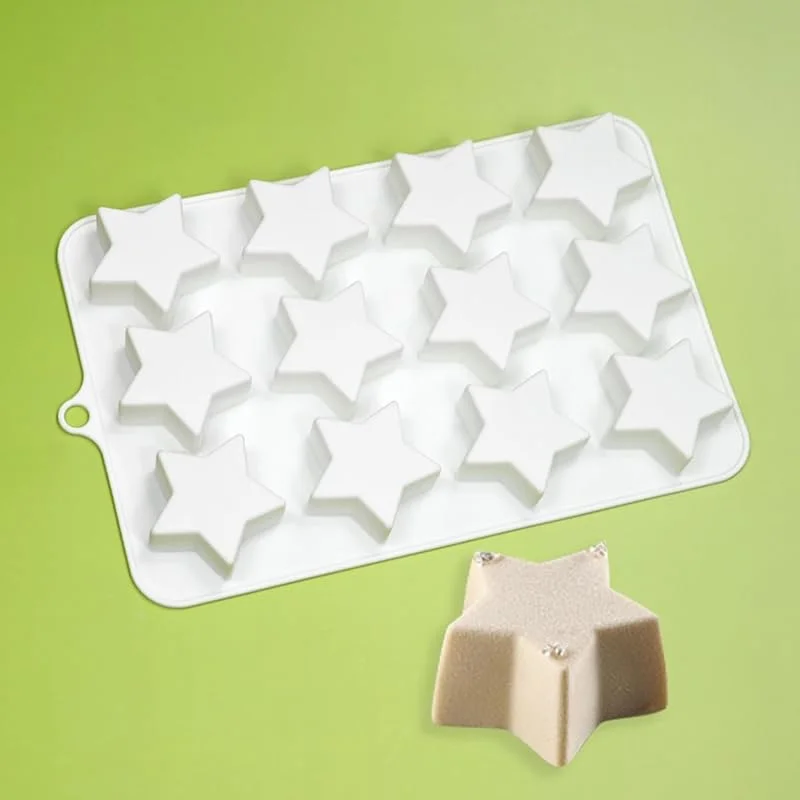 Marke: mostsom mostsom Silikonform Savarin Schokoladenformen Stern Berg Mousse Kuchenform DIY Backformen (C_22, 6 x 13, 9 x 2 cm) — Weihnachtskueche