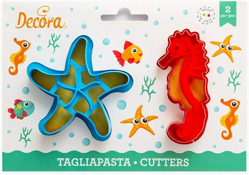 Marke: Decora Decora 0255135 AUSSTECHER AUS KUNSTSTOFF SEA LIFE 2-TLG — Weihnachtskueche
