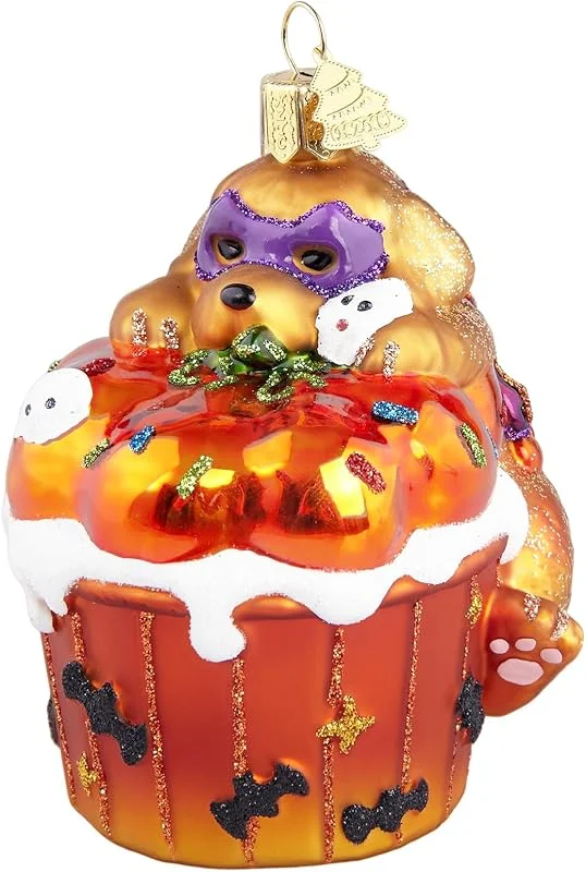 Besuche den Hzyc-Store Cupcake-Weihnachtsbaumschmuck, Handgeblasenes Glas-Weihnachtsschmuck — Weihnachtsdeko
