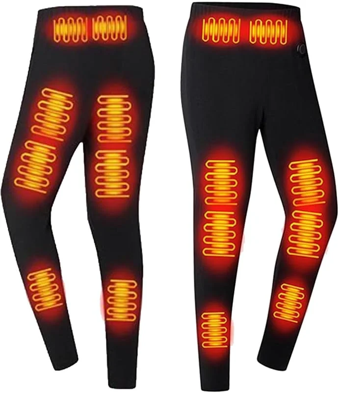 Marke: Battnot Heizhose für Herren Wiederaufladbare USB ​Elektrisch Beheizte Hose, Beheizbare Hose mit 30 Zonen für Winter Wärmende Beheizbare Thermounterwäsche Hose 3 Temperatur für Outdoor Motorrad Ski Jagd — Heizkleidung