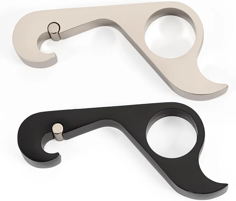 Marke: Bafiwu Einhand Flaschenöffner für Senioren, Flaschenöffner Hilfe mit Magnet für Schwache Hände und Arthrose, Multifunktionaler Bierflaschenöffner Bottle Opener, Geschenke Für Senioren, Schwarz und Silber — Wein und Festtafel