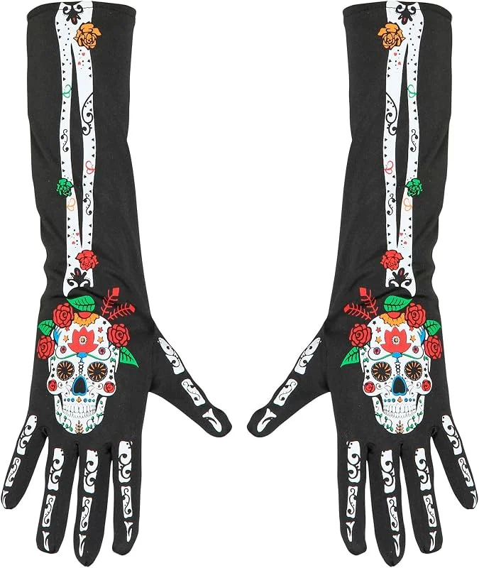 Besuche den W WIDMANN MILANO Party Fashion-Store W WIDMANN MILANO Party Fashion - Dia de los Muertos Handschuhe — Weihnachtsmode