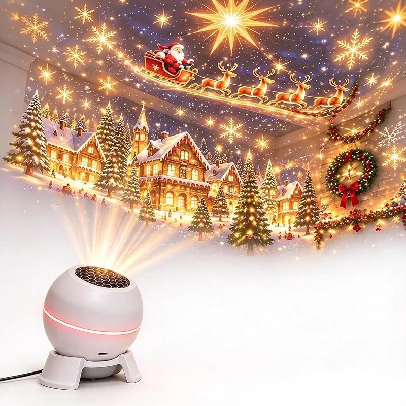 Marke: Generic Magical Christmas Projection Night Light Holiday Room Transformer — Weihnachtsdeko