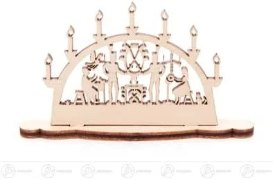 Besuche den Rudolphs Schatzkiste-Store Rudolphs Schatzkiste Schwibbogen Mini-Schwibbogen mit Schwarzenberger Motiv Breite x Höhe x Tiefe 9 cmx5 cmx1, 5 cm NEU Erzgebirge Lichterbogen Fensterbild — Weihnachtsdeko