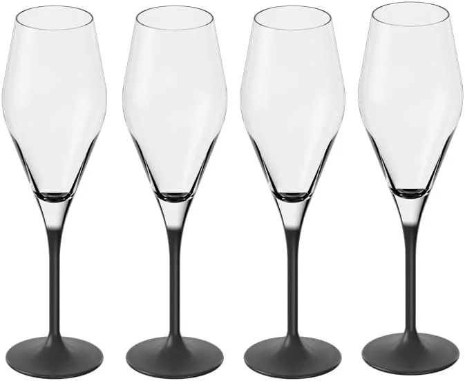 Villeroy & Boch - Manufacture Rock Champagnerglas Set 4-teilig 260 ml — Wein und Festtafel