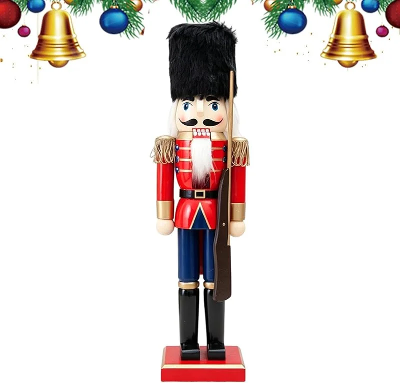 Marke: Générique Nussknacker-Figur aus Holz, 38 cm — Weihnachtsdeko