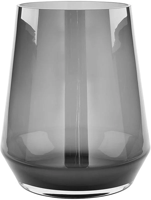 Besuche den Fink-Store Fink [DL] Linea, Vase, Windlicht, Glas, glatt, grau, L. 24 cm, B. 24 cm, H. 28 cm, D. 24 cm — Kerzenlicht Abendessen
