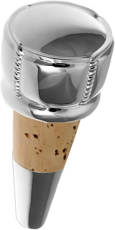 Besuche den SILBERKANNE-Store Flaschenverschluss Flaschenkorken Hamburg 7x3 cm Silber Plated versilbert in Premium Verarbeitung — Wein und Festtafel