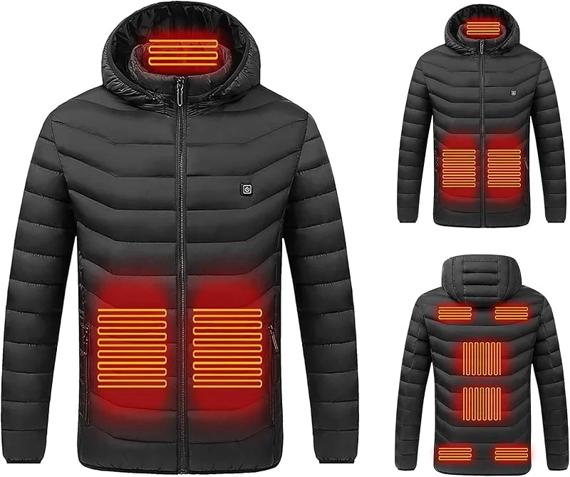 Besuche den EMATOP-Store EMATOP Hoodie Sweatshirt Herren Damen Beheizbare Pullover mit Fleecefutter Kapuzenjacke Winter Warm Heizmantel USB Elektrischer Beheizte Sweatjacke mit Tasche und Kordelzug Fleecejacke — Heizkleidung