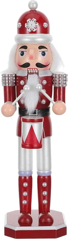 Besuche den Cabilock-Store Cabilock Roter Nussknacker-Figur aus Holz, roter Soldat — Weihnachtsdeko