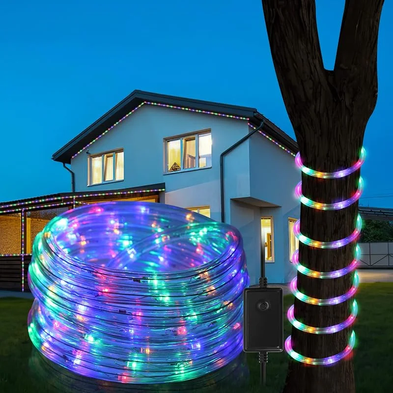 Besuche den Ikodm-Store Ikodm LED Lichterschlauch Aussen 30m, 720 LEDs Lichtschlauch mit Timer & 8 Modi, Lichterschlauch Außen wasserfest Bunt, LED Lichtschlauch für Garten Fest Weihnachten Hochzeit — Weihnachtsbeleuchtung