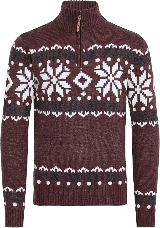 Besuche den !Solid-Store !Solid SDNorwin Herren Strickpullover Troyer Grobstrick Pullover — Weihnachtsmode
