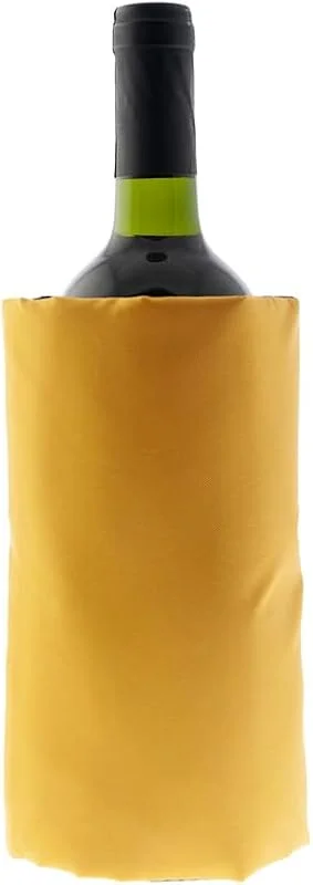Besuche den Koala-Store Koala Spain (20 Stück) Weinkühler mit Gel-Fach, 4 Schichten Anti-Kondensation, Gelb, verstellbarer Klettverschluss, Wein- oder Sektkühler — Wein und Festtafel