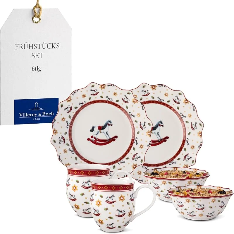 Villeroy & Boch - Toy's Delight Frühstücks-Set für 2 Schaukelpferd Bunt — Advent und Tisch