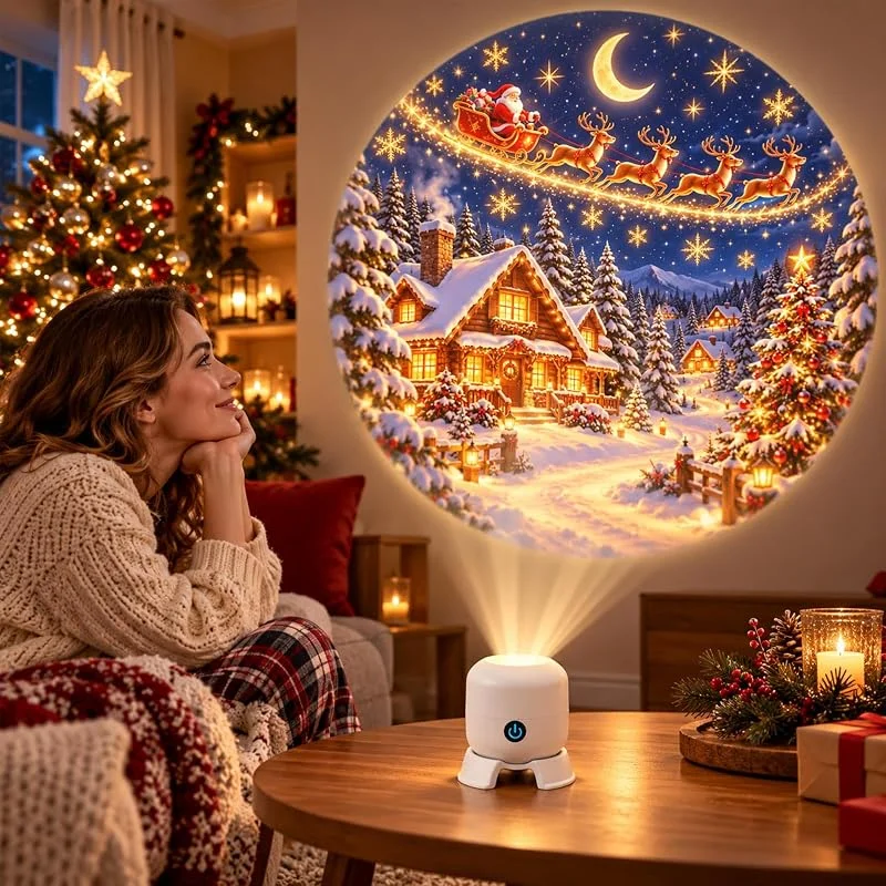 Marke: Generic Christmas Projector, Projektor Weihnachten Innen Weihnachtsdeko, Weihnachtsprojektor Indoor, Merry Glow Christmas Projector Light, USB Led Projektionslampe Weihnachten, Weihnachtslicht Projektor, A20 — Weihnachtsbeleuchtung