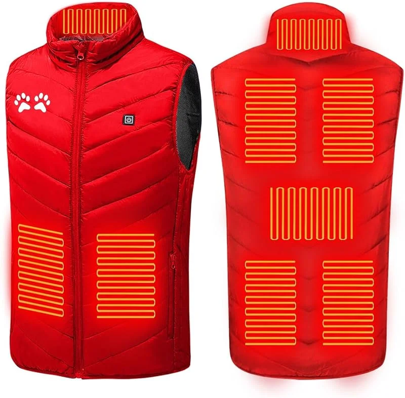 Besuche den XBNEGBA-Store Beheizte Weste Herren Damen Heizweste Weste USB Lade Beheizbare Herren Damen W rmeweste Unisex Beheizten Weste Wiederaufladbare mit 8 Heizzone und 3 Stufen Temperatu mit Outdoor Wandern — Heizkleidung