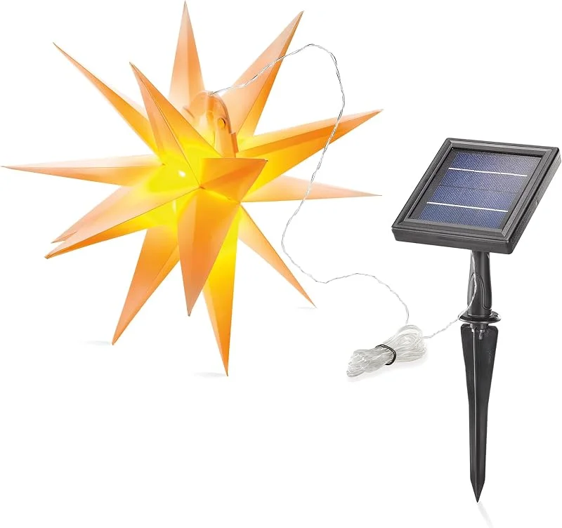 Besuche den Esotec-Store esotec Solar Weihnachtsstern außen Leuchtstern Outdoor Ø35cm 102573 — Weihnachtsdeko