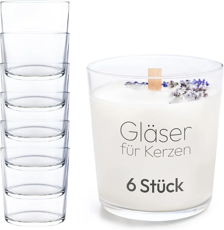 Besuche den KONZEPT-Store KONZEPT Kerzengläser 6er-Set, 300 ml, H 9 cm, Ø 8, 3 cm, transparent — Advent und Tisch