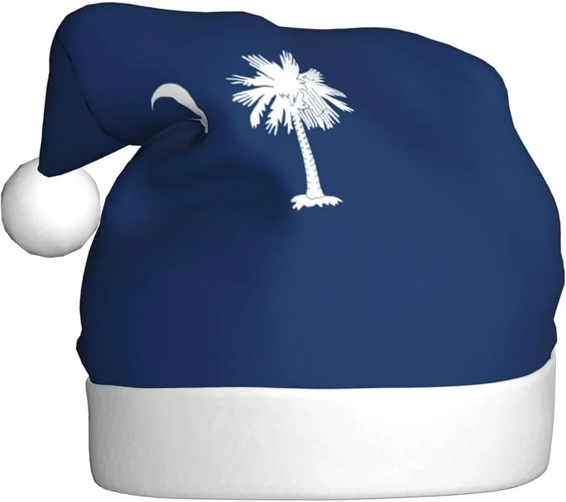 Marke: Tamiger Weihnachtsmützen mit South Carolina Flagge, saisonal, festlich — Weihnachtsmode