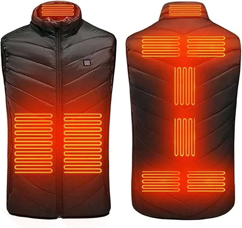 Marke: Battnot Battnot Beheizbare Weste Herren Damen Beheizbare Jacke, Heizweste ärmellos Jacke mit Heizung, Wärmeweste USB Elektrisch Heated Vest Winter Wärmende Gilet USB Elektrische Heizweste Steppjacke — Heizkleidung