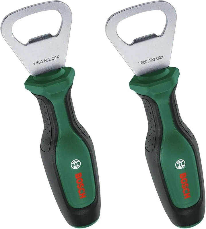 Marke: Bosch Bosch Flaschenöffner (stabiler und langlebiger Flaschenöffner für Werkstatt, Hobbyraum und Küche, ergonomischer Schraubendrehergriff mit Softgrip) (Packung mit 2) — Wein und Festtafel