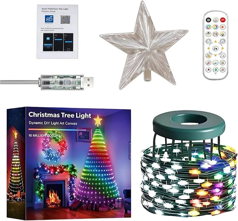 Marke: Generisch Smart Christmas Tree - 200+ Animated Scenes Projector, APP Control Lights — Weihnachtsbeleuchtung