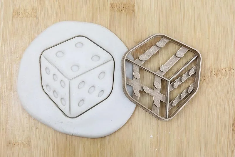 Besuche den my3dbase-Store Würfel cookie cutter Fondant Keksstempel, Ausstechform keksausstecher PLA ca.8cm — Weihnachtskueche