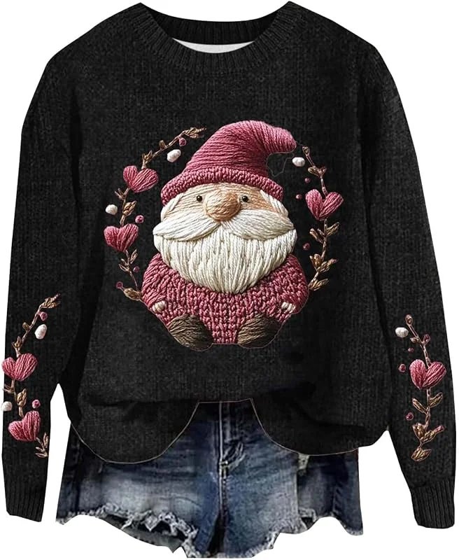 Marke: Generisch Generisch Weihnachtspulli Damen Weihnachtspullover Damen Familie Set Sweatshirt Für Christmas Pullover Weihnachten Weihnachtspulli Baumwolle Weihnachtsshirt Große Größen — Weihnachtsmode
