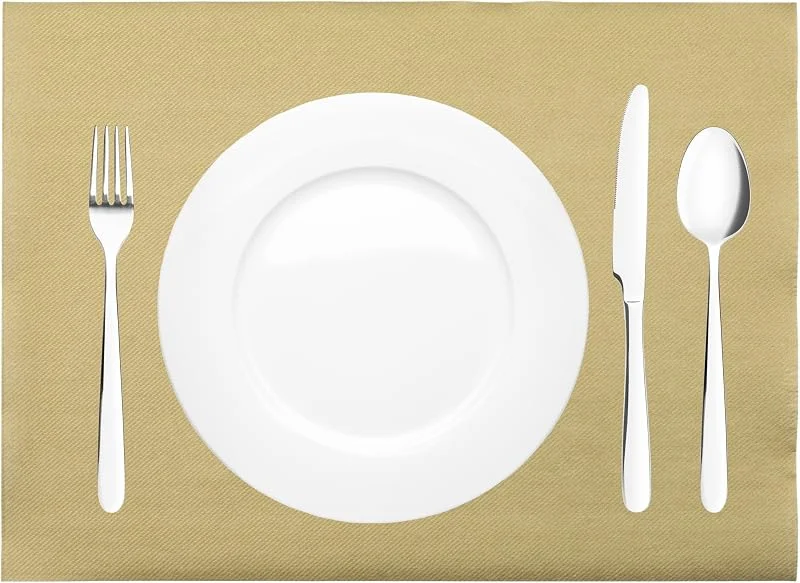 Besuche den Sovie HORECA-Store Sovie HORECA Tischset in Gold aus Linclass Airlaid, 40 x 30 cm, 100 Stück — Küche & Haushalt