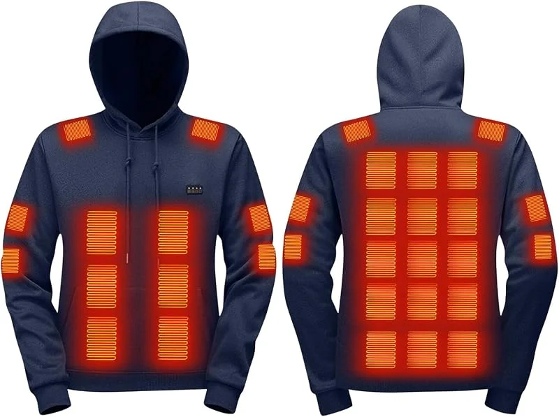 Marke: KODMNSW Beheizbare Hoodie Herren Winter Kapuzenpullover USB Beheizbar Sweatshirt — Heizkleidung