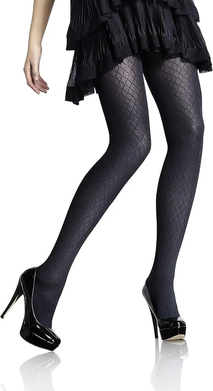 Besuche den MARILYN-Store MARILYN gemusterte halbtransparente Strumpfhose mit Karomuster, 40 Denier — Weihnachtsmode