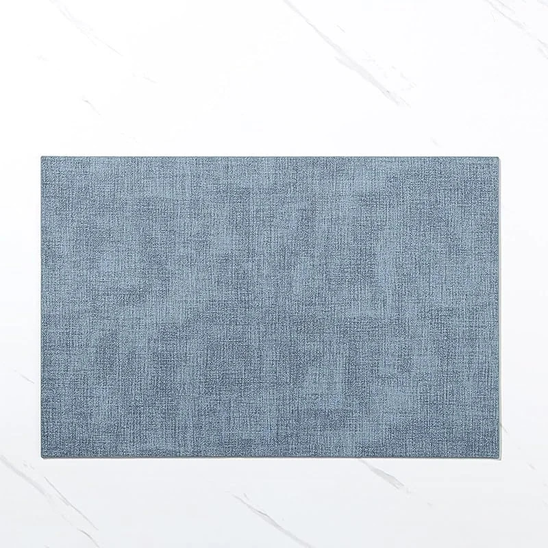 Besuche den Epinki-Store Epinki 2Pcs Set Tischsets Weihnachten Quadratisch 30x45CM, PU Leder Platzdeckchen Mit Motiv Gewebt Muster Hitzebeständige, Tischuntersetzer Abwaschbar Hellblau für Zuhause Restaurant — Küche & Haushalt