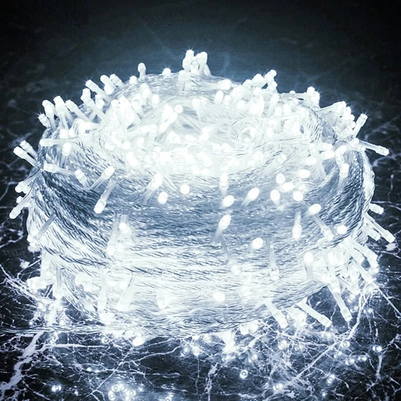 Besuche den Sonnewelt-Store Sonnewelt Lichterkette Außen Kaltweiß 100M 500 LED Lichterkette Modi IP44 Wasserdicht Lichterkette Innen Außen Lichtervorhang Lichterketten Party Hochzeit Ostern Garten — Weihnachtsbeleuchtung