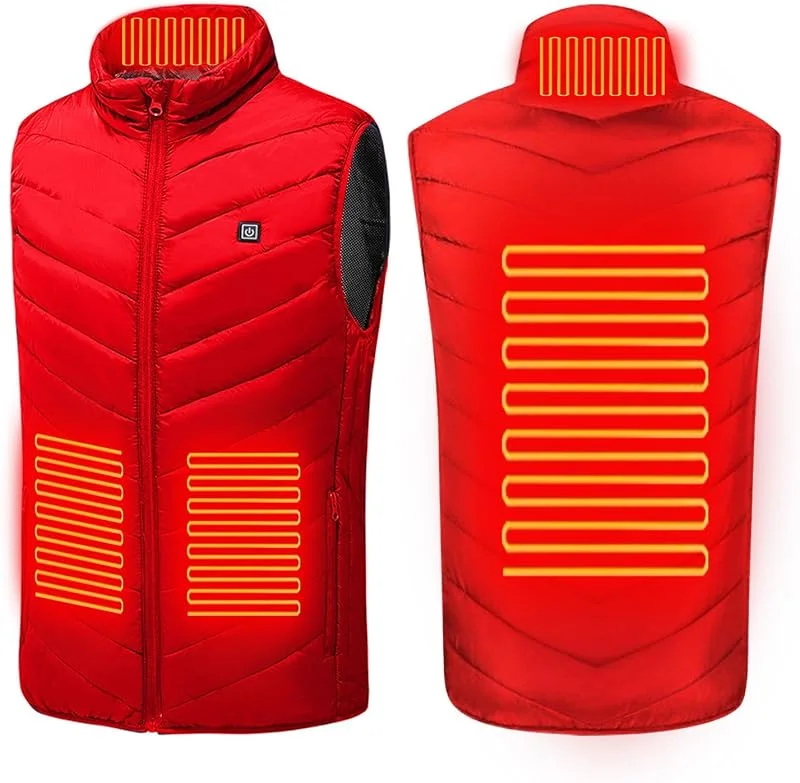 Besuche den UHouse-Store UHouse Beheizbare Weste Damen Heizweste Winter Elektrische Beheizte Westen mit 4, 8, 9 Heizzonen USB Einstellbare Beheizbar Steppweste Outdoor Daunenweste mit Heizung Ärmellos Heizjacke — Heizkleidung