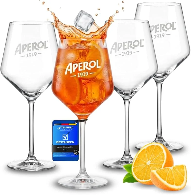 Marke: Maxito Maxito Aperol Gläser von hervorragender Qualität mit 400 ml im 4er Set als Geschenke für Frauen oder Aperol Geschenk I Aperol Spritz Gläser I Cocktailgläser I Aperol I Hochzeitsgeschenk I Geschenkbox — Wein und Festtafel