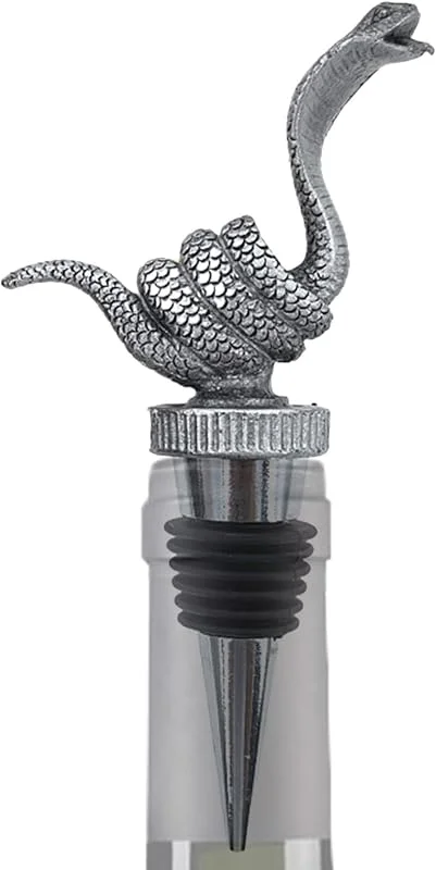 Marke: zwxqe Einzigartige Weinstopper, Thanksgiving Weinstopper, Weihnachtsweinstopper, Tier-Themed Wine Stopper, Snake Wine Zubehör, Weinstopper, Weinstopper — Wein und Festtafel