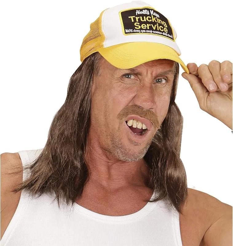 Besuche den W WIDMANN MILANO Party Fashion-Store W WIDMANN MILANO Party Fashion 05934 - Trucker Cap mit Haaren, Verstellbar, Cap, Hut, Kopfschmuck, Accessoire, Mottoparty, Karneval — Weihnachtsmode