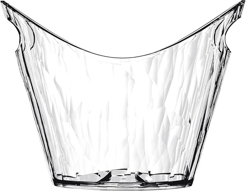 Besuche den Koziol-Store koziol Superglas CLUB BUCKET, 6 l, Weinkühler, Sektkühler, Flaschenkühler, luxuriös & bruchfest, aus kristallklarem Kunststoff in Diamantoptik, UV- & hitzebeständig, 1 Stück — Wein und Festtafel