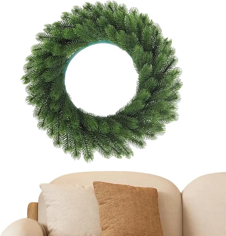 Marke: Generisch Weihnachtskranz Für Tür - Green Künstlicher Tannen Tischkranz 40 cm, Hochwertiger Tannen-Weihnachtskranz, Deko Kunst Weihnachts Türkranz Mit Naturgetreuen Tannenzweigen Spritzguss Tischkranz — Weihnachtsdeko