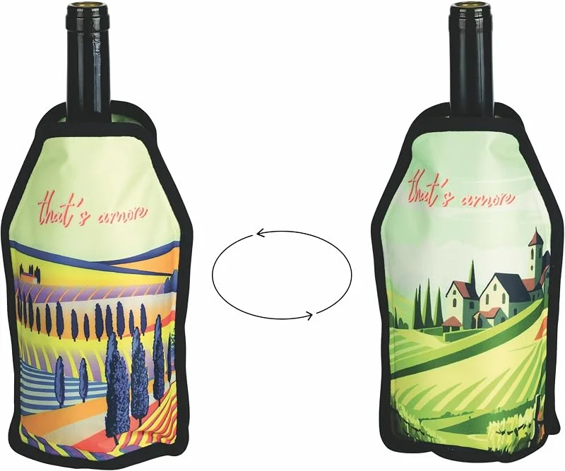 Marke: Villa d'Este Home Tivoli 1996 That's Amore Thermo-Weinkühler, doppelseitig, Rost — Wein und Festtafel