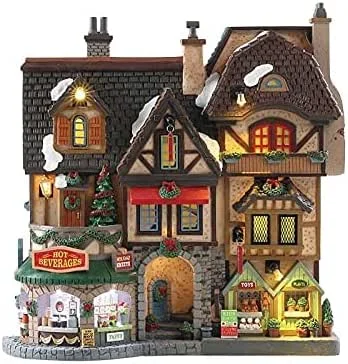 Marke: Lemax Lemax 85315 - River Moors Christmas Street Festival - NEU 2018 - Caddington Village Facades - Beleuchtete Fassade - Weihnachtswelt, Weihnachtsdorf — Weihnachtsdeko