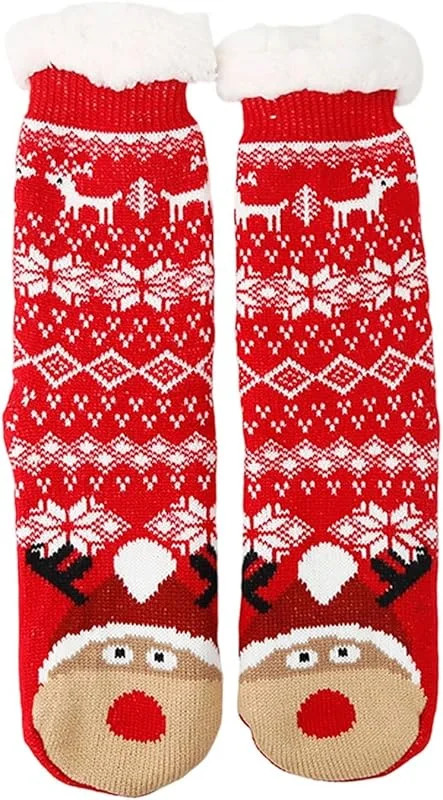 Marke: Generic Kuschelsocken Damen Lustige Socken Warme Fleece-Futter Socken Ideal Für Innen- Und Außengebrauch Weiche Und Bequeme Fußbekleidung Für Den Winter — Heizkleidung