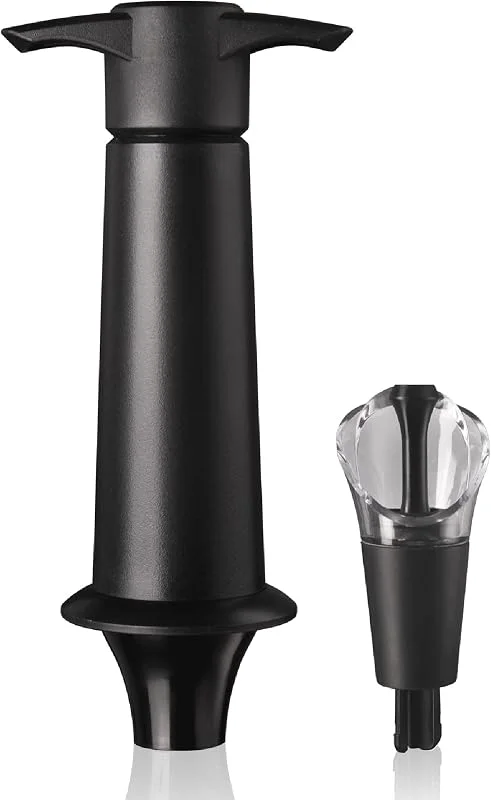 Besuche den Vacu Vin-Store Vacu Vin Weinpumpe Schwarz mit Ausgießer & Weinverschluss — Wein und Festtafel