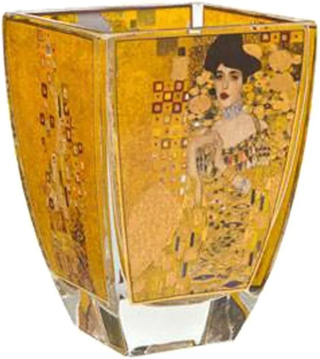 Marke: Goebel Goebel Adele Bloch Bauer Teelicht Artis Orbis aus Glas in der Farbe Gold, Höhe: 11cm, 66-900-97-8, Bunt — Kerzenlicht Abendessen