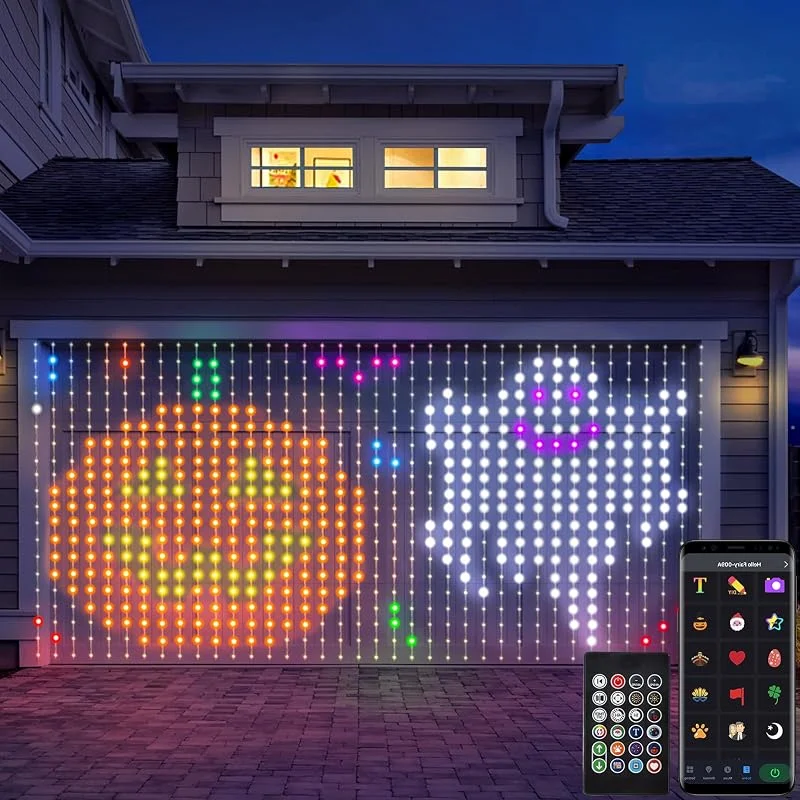 Besuche den CCILAND-Store CCILAND Smart Curtain Lights Plug in 20Ft x 10Ft with App & Remote, Lichterkette, 800 LEDs, Farbwechsel, dynamisch, zum Selbermachen, Musiksynchronisation für Weihnachten — Weihnachtsbeleuchtung