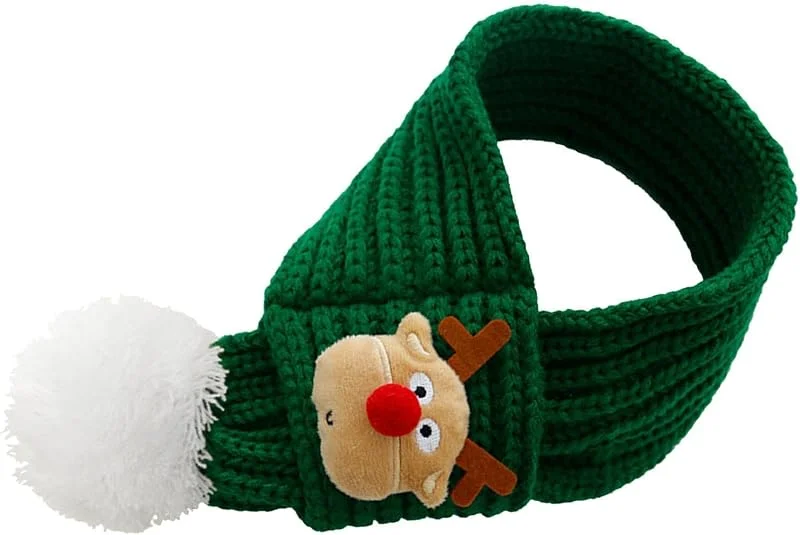 Marke: Generisch Hunde-Weihnachtsschal, waschbar, warm, Halswärmer, Bandana — Weihnachtsmode