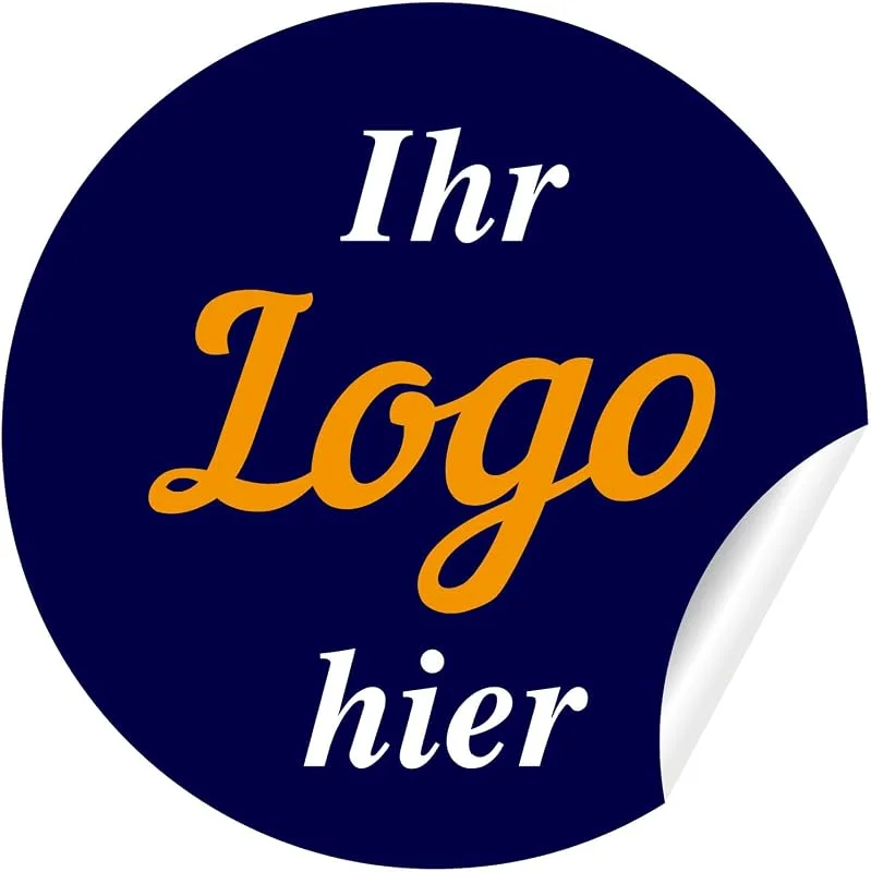 Marke: QKDS&WSRY Aufkleber Selbst Gestalten mit Logo Text Bild - Langlebig & mit Schutzschicht - 50 100 200 Verfügbar — Geschenkverpackung